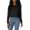 imageColumbia Womens Standard North Cascades Long Sleeve Cropped TeeBlackBoundless Graphic