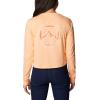 imageColumbia Womens Standard North Cascades Long Sleeve Cropped TeePeachBoundless Graphic
