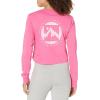 imageColumbia Womens Standard North Cascades Long Sleeve Cropped TeeWild GeraniumBoundless Graphic