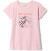 imageColumbia Girls Tech Trail Short Sleeve Graphic ShirtSatin Pink HeatherRidge Line Life