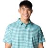 imageColumbia Mens Silver Ridge Utility Lite Novelty Short SleeveRipple Blue Pulaski Plaid