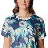 imageColumbia Womens Standard Fork Stream Short Sleeve TeeBright AquaWisterian