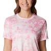 imageColumbia Womens Standard Fork Stream Short Sleeve TeePeach BlossomDistant Peaks