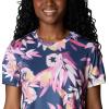 imageColumbia Womens Standard Fork Stream Short Sleeve TeeWild GeraniumWisterian