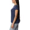 imageColumbia Womens Trek Short Sleeve Graphic TeeNocturnal HeatherBlocked Rainbow
