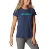 imageColumbia Womens Trek Short Sleeve Graphic TeeNocturnal HeatherGem Columbia