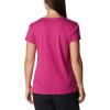 imageColumbia Womens Trek Short Sleeve Graphic TeeWild Fuchsia HeatherBlocked Rainbow