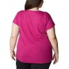 imageColumbia Womens Trek Short Sleeve Graphic TeeWild Fuchsia HeatherGem Columbia