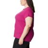 imageColumbia Womens Trek Short Sleeve Graphic TeeWild Fuchsia HeatherGem Columbia