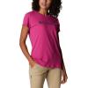 imageColumbia Womens Trek Short Sleeve Graphic TeeWild Fuchsia HeatherGem Columbia