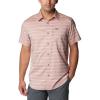 imageColumbia Mens Silver Ridge Utility Lite Novelty Short SleeveAuburn Chambray Stripe