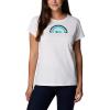 imageColumbia Womens Trek Short Sleeve Graphic TeeWhiteBlocked Rainbow