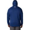 imageColumbia Mens PFG Terminal Tackle HoodieCarbonOpal Blue Logo