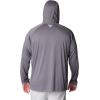 imageColumbia Mens PFG Terminal Tackle HoodieCity GreyCocoa Butter Logo