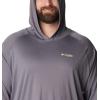 imageColumbia Mens PFG Terminal Tackle HoodieCity GreyCocoa Butter Logo