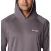imageColumbia Mens PFG Terminal Tackle HoodieCity GreyCocoa Butter Logo