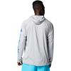 imageColumbia Mens PFG Terminal Tackle HoodieCool GreyVivid Blue Logo