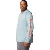 imageColumbia Mens PFG Terminal Tackle HoodieCrushed BlueFaded Peach Logo