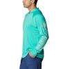 imageColumbia Mens PFG Terminal Tackle HoodieElectric TurquoiseCool Grey Logo