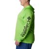imageColumbia Mens PFG Terminal Tackle HoodieGreen MambaBlack Logo