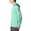 imageColumbia Mens PFG Terminal Tackle HoodieLight JadeMetal Logo