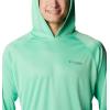 imageColumbia Mens PFG Terminal Tackle HoodieLight JadeMetal Logo