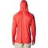 imageColumbia Mens PFG Terminal Tackle HoodieRed HibiscusWhite Logo