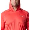 imageColumbia Mens PFG Terminal Tackle HoodieRed HibiscusWhite Logo