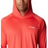 imageColumbia Mens PFG Terminal Tackle HoodieRed HibiscusWhite Logo