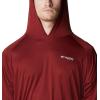 imageColumbia Mens PFG Terminal Tackle HoodieRed JasperCool Grey Logo