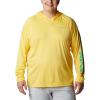 imageColumbia Mens PFG Terminal Tackle HoodieSun GlowElectric Turquoise Logo