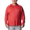 imageColumbia Mens PFG Terminal Tackle HoodieSunset RedCollegiate Navy Logo