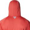 imageColumbia Mens PFG Terminal Tackle HoodieSunset RedCollegiate Navy Logo