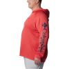 imageColumbia Mens PFG Terminal Tackle HoodieSunset RedCollegiate Navy Logo