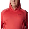 imageColumbia Mens PFG Terminal Tackle HoodieSunset RedCollegiate Navy Logo