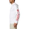 imageColumbia Mens PFG Terminal Tackle HoodieWhiteRed Spark Logo