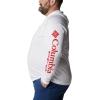imageColumbia Mens PFG Terminal Tackle HoodieWhiteRed Spark Logo