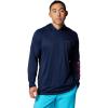 Collegiate Navy/Sunset Red Logo