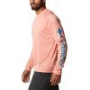 imageColumbia Mens Fork Stream Heather Long Sleeve ShirtCoral Reef Heather