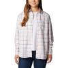 imageColumbia Womens Silver Ridge Utility Patterned Long Sleeve ShirtWhite Small Plaid
