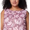 imageColumbia Womens Columbia Womens Chill River Tank Top Moisture Wicking Sun ProtectionFig Areca