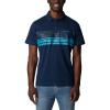imageColumbia Mens Thistletown Hills Stripe PoloDk Mtn Heather  Double Decker Stripe