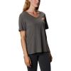 imageColumbia Womens Bluebird Day Relaxed V NeckCharcoal HeatherWavy Waterline