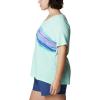 imageColumbia Womens Bluebird Day Relaxed V NeckMint Cay HeatherStriped Hills