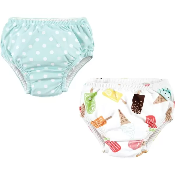 Hudson Baby Unisex Baby Swim Diapers, Pink Lemons, 12-18 Months