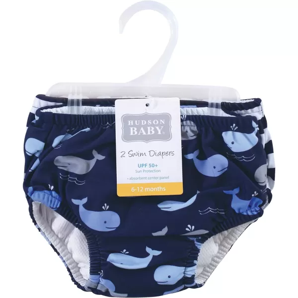 Hudson Baby Unisex Baby Swim Diapers, Pink Lemons, 12-18 Months