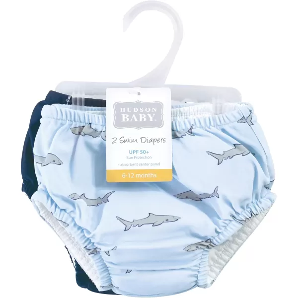 Hudson Baby Unisex Baby Swim Diapers, Pink Lemons, 12-18 Months