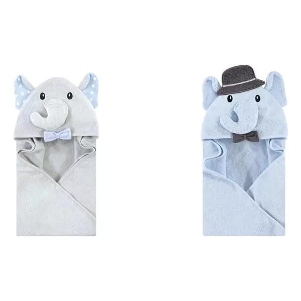 White Dots Gray Elephant Blue Charcoal Elephant One Size