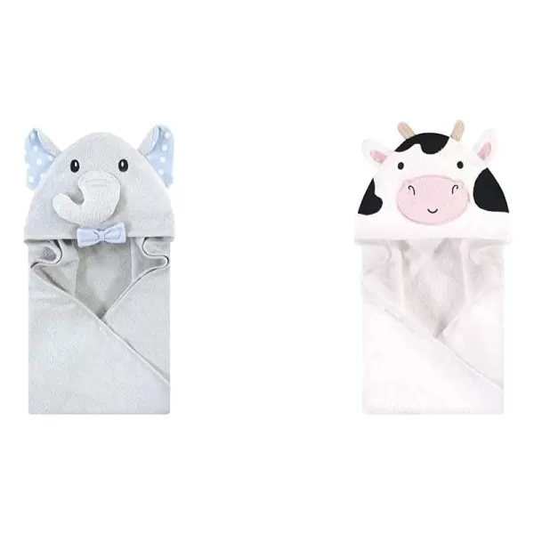 White Dots Gray Elephant Cow One Size