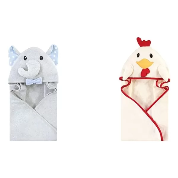 White Dots Gray Elephant Rooster One Size